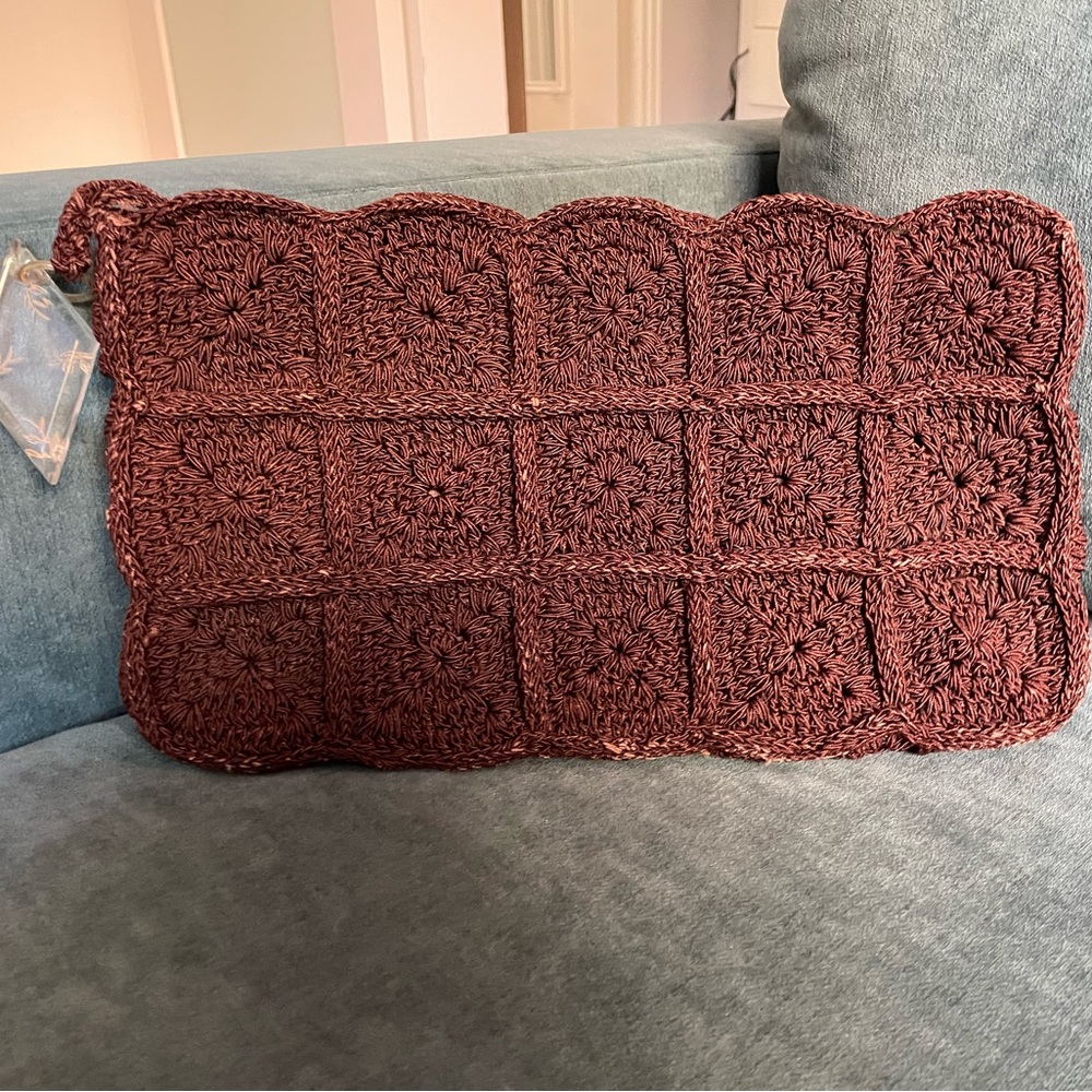 Vintage brown clutch with great Cochet style detail.